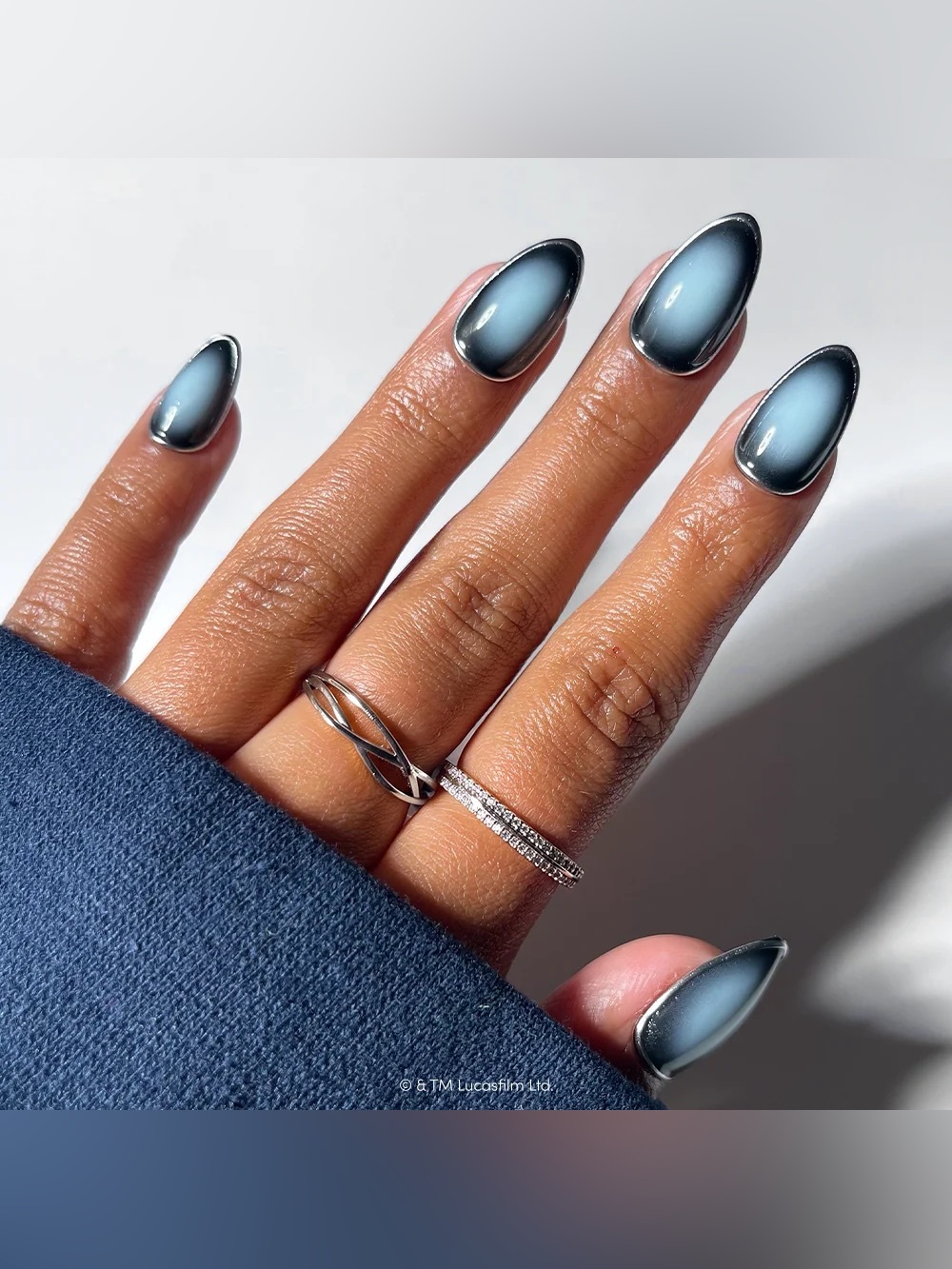 STAR WARS Glamnetic Press-On Nails Emperor Short Almond